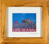 Stephen Huneck dog print, 'Lif