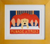 STEPHEN HUNECK SILK SCREEN, “M
