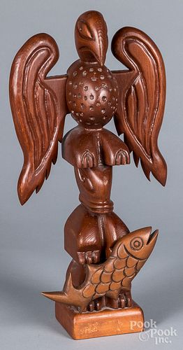 STEPHEN J. PUSKAS CARVED AND