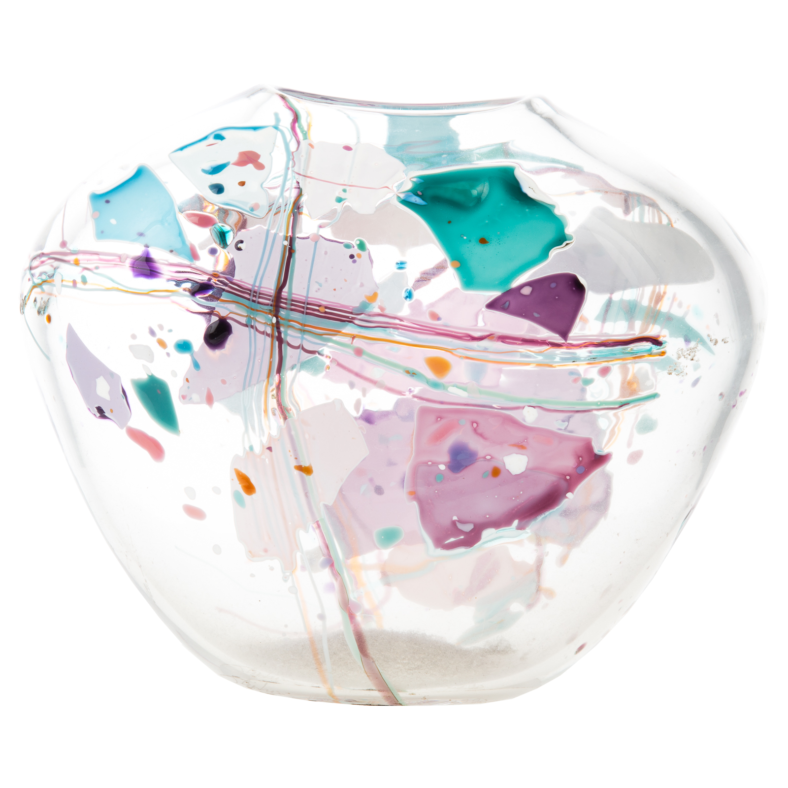 STEPHEN NELSON ART GLASS VASE