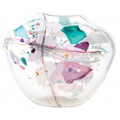 STEPHEN NELSON ART GLASS VASE