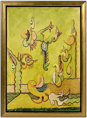 Stephen Sacklarian painting