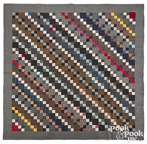 STEPPING STONE QUILT, LATE 19TH