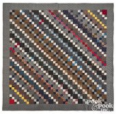 STEPPING STONE QUILT, LATE 19T