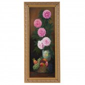 STERE GRANT. "PEONIES," OIL (R