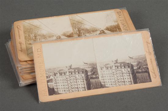 [Stereo cards] Group of seventeen