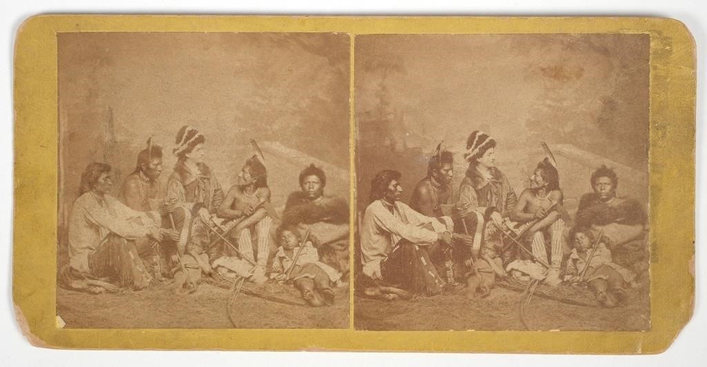 STEREOVIEW PAWNEE CHIEFS,