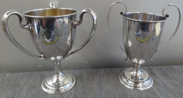 STERLING. 2 Trophies with