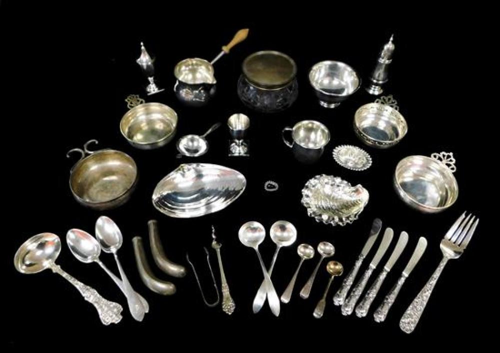 STERLING: 25+ PIECES OF ASSORTED