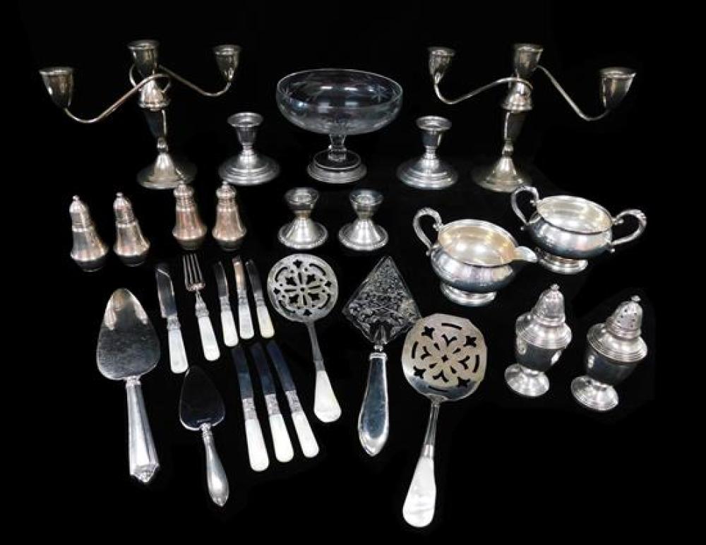 STERLING: 25+ PIECES OF WEIGHTED OR