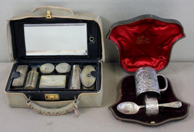 STERLING. 3 Piece Set in a