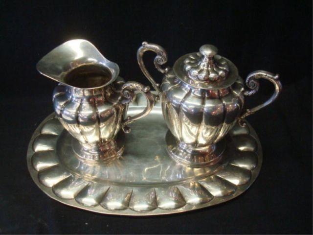 Sterling. 3 Pieces Of "Juarez"
