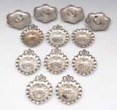 STERLING: 4 ASHTRAYS (CHINESE)
