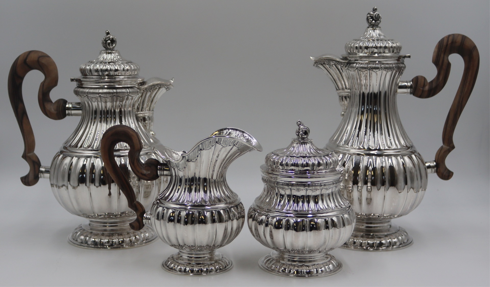 STERLING. 4 PC ITALIAN BUCCELLATI
