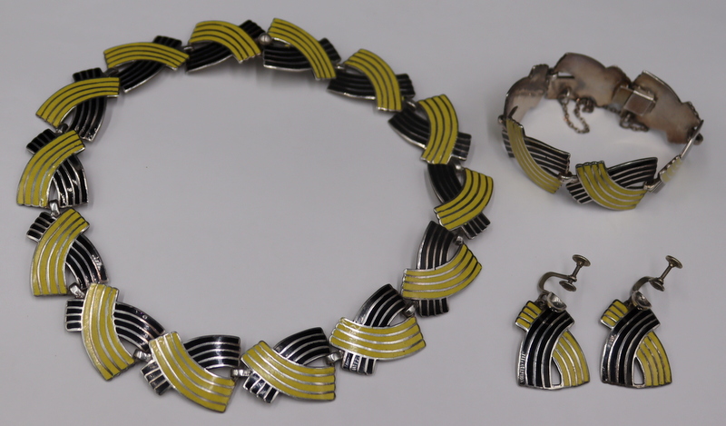 STERLING. 4 PC. SIGNED MARINA