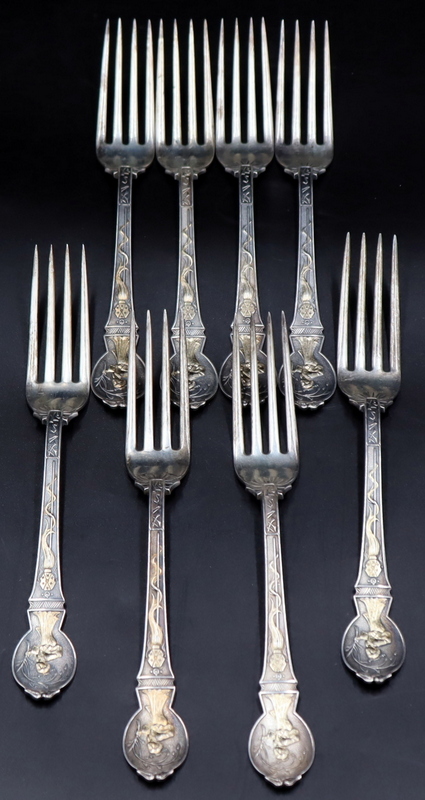 STERLING. (8) EXCEPTIONALLY RARE