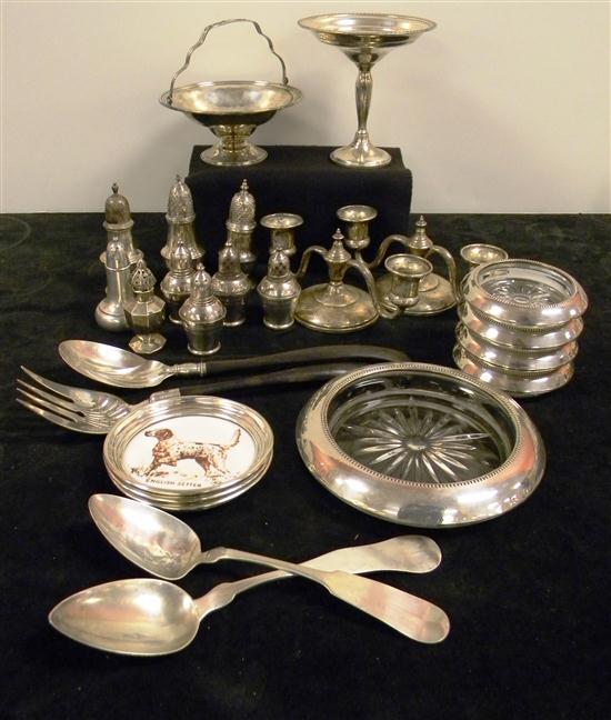 STERLING: A pair of 3'' h.