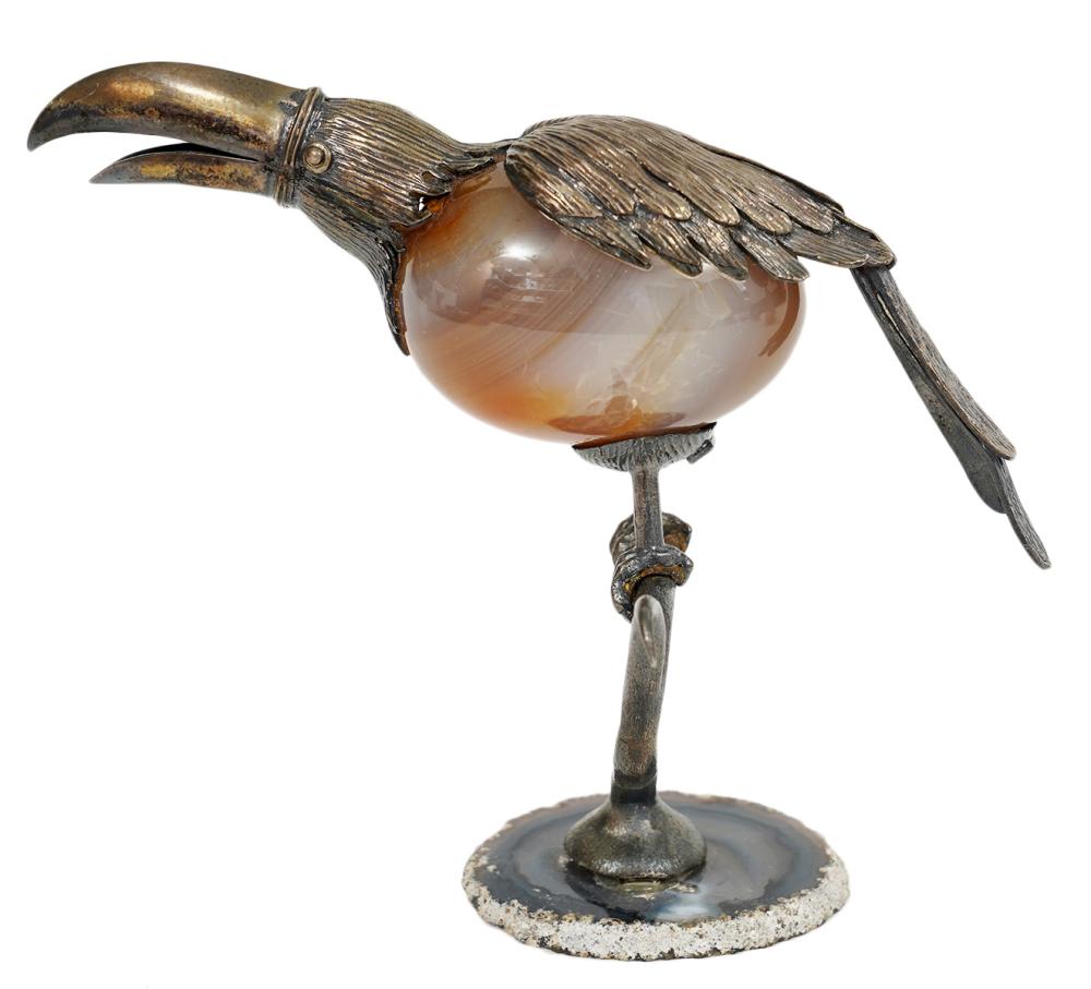 STERLING & AGATE TOUCAN