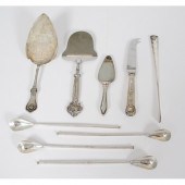 Sterling and Coin Flatware Plu