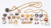 Sterling and costume jewelry g