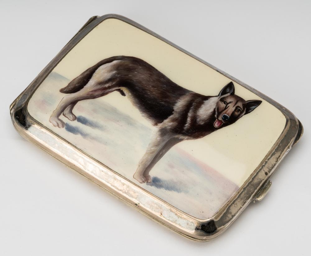 STERLING AND ENAMEL CIGARETTE