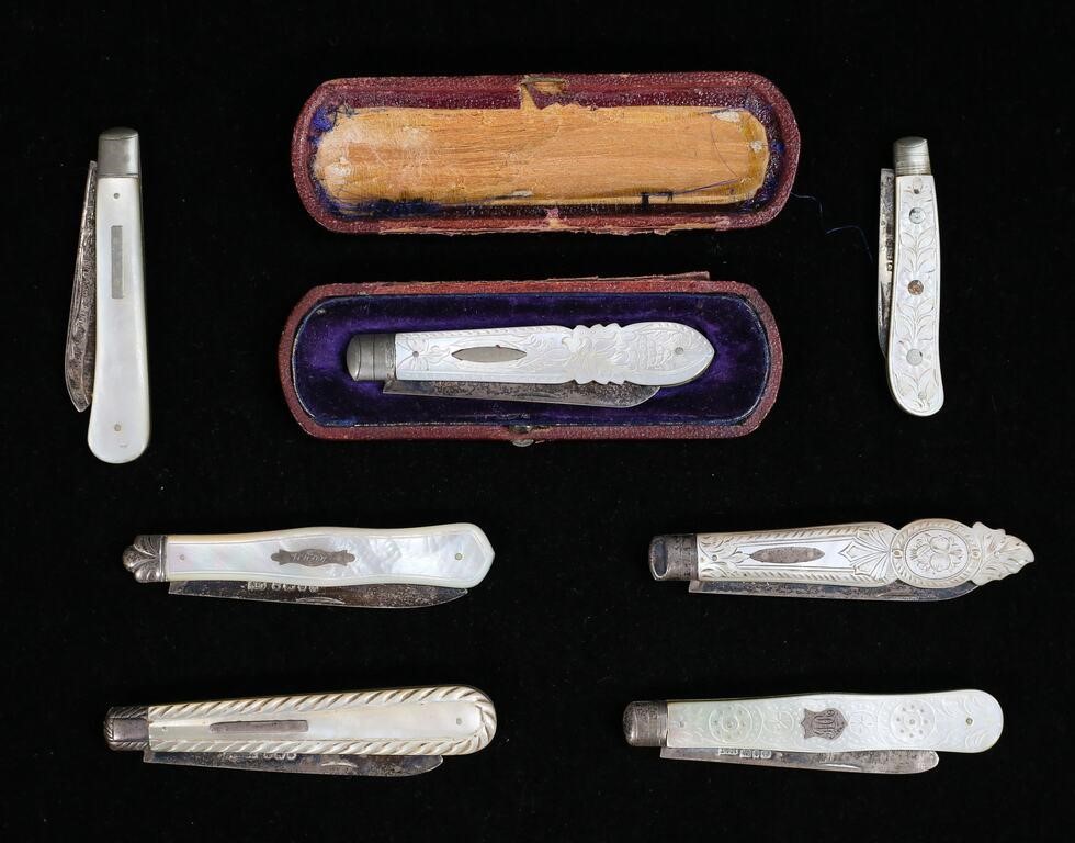 STERLING AND MOTHER OF PEARL POCKET