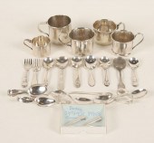 Sterling and silverplate baby