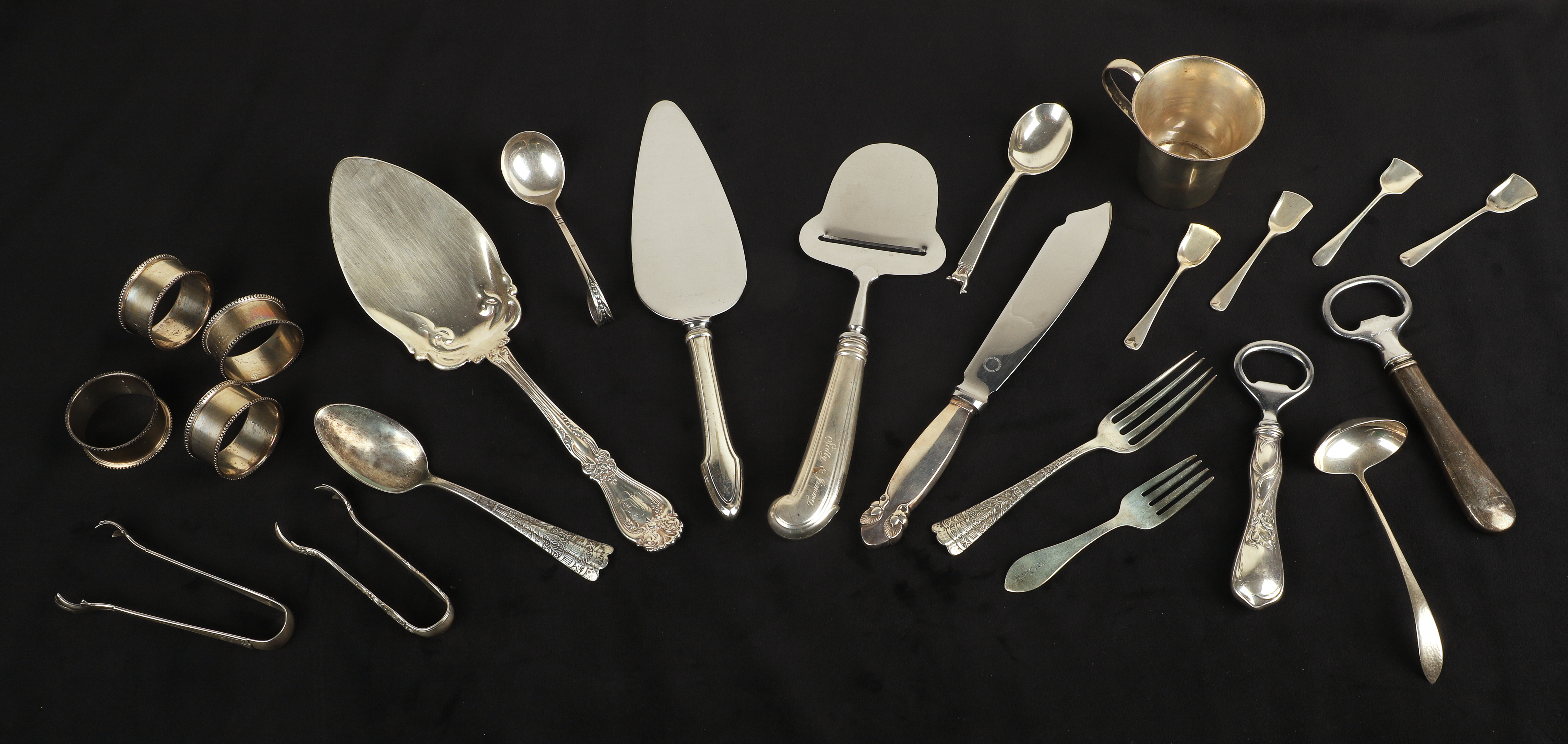 Sterling and sterling handled