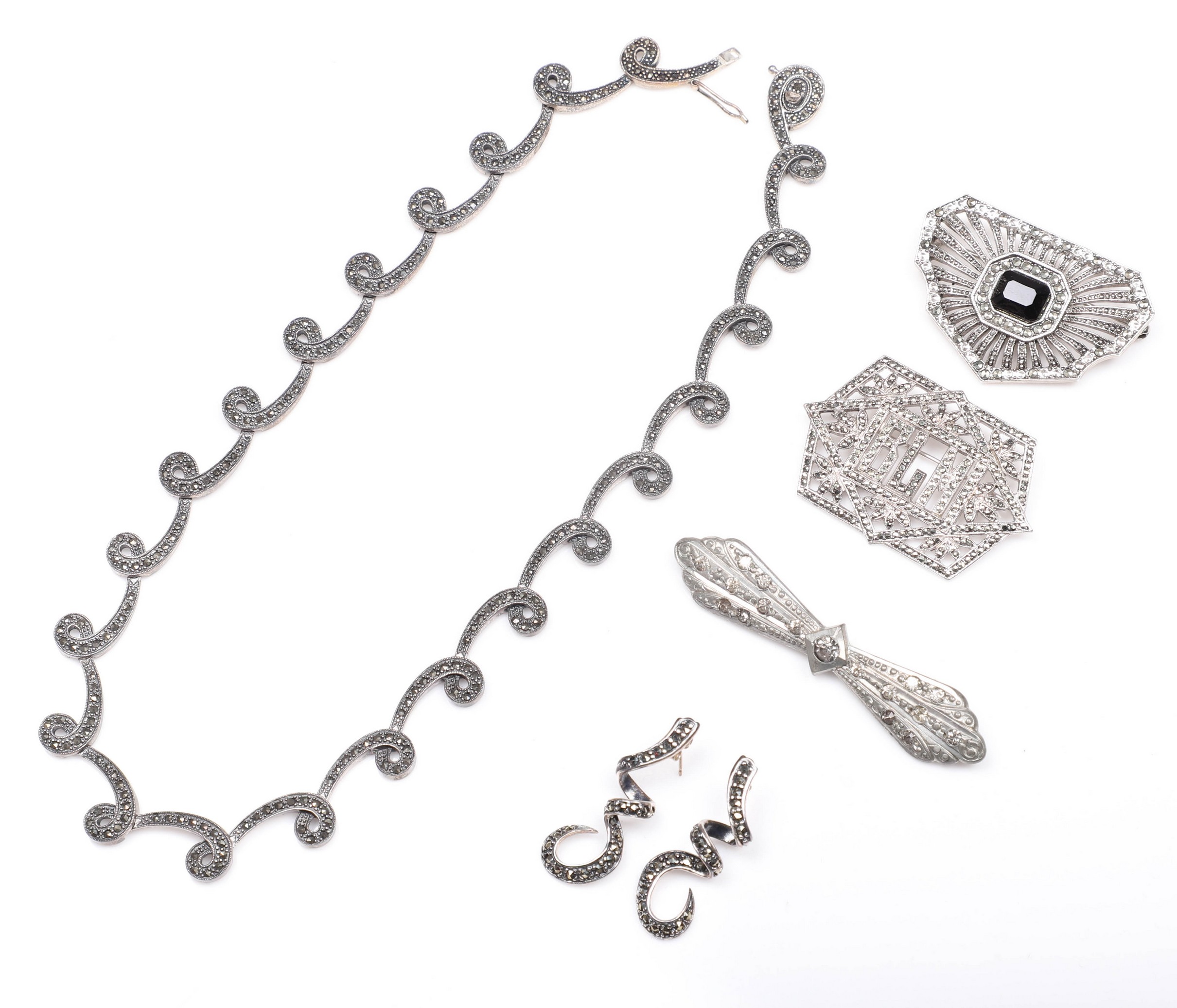 Sterling and style jewelry group to