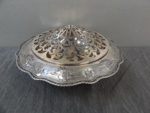 STERLING. Art Deco Etched