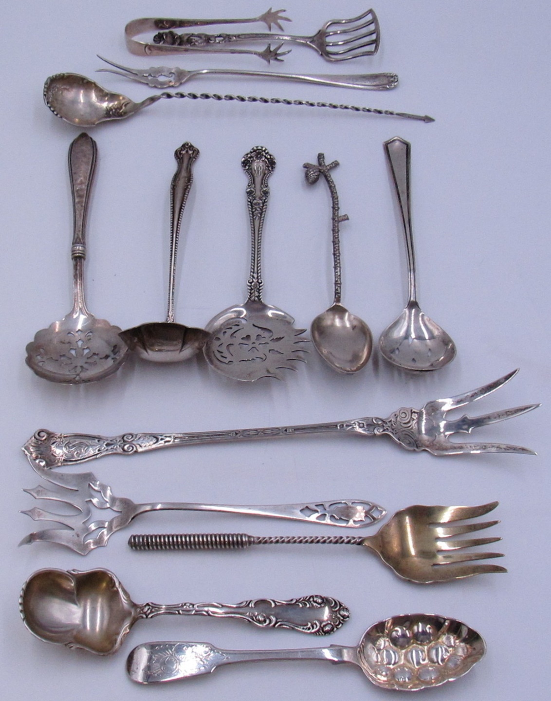 STERLING. ASSORTED COLLECTION OF