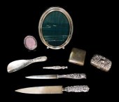 STERLING: ASSORTED DESK AND VA