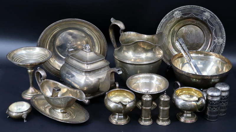 STERLING. ASSORTED GROUPING OF