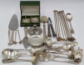 STERLING. ASSORTED GROUPING OF
