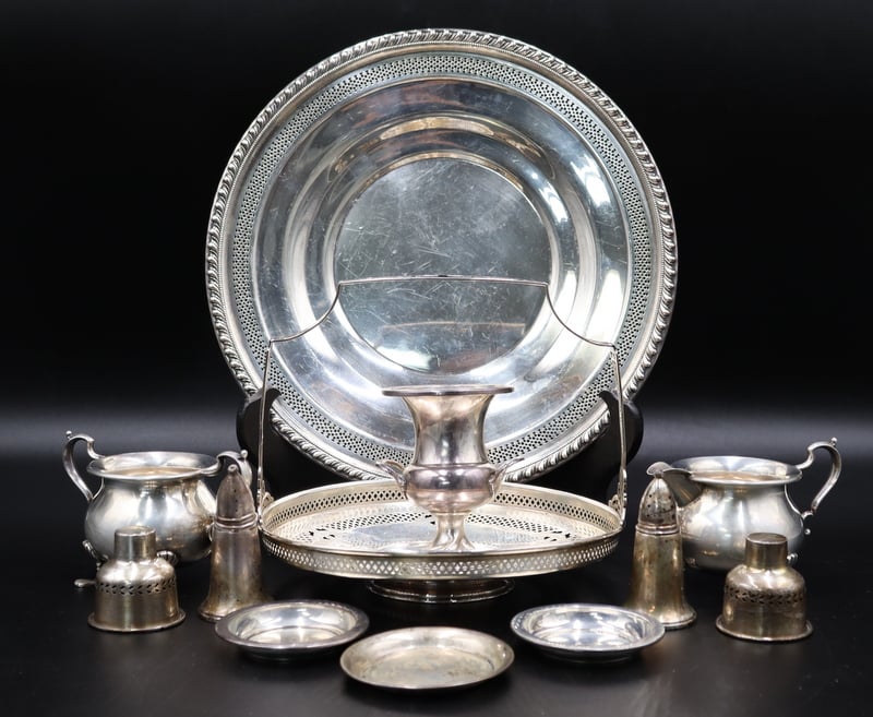 STERLING. ASSORTED GROUPING OF