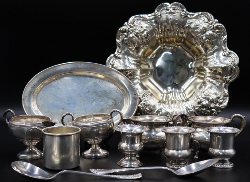 STERLING. ASSORTED GROUPING OF