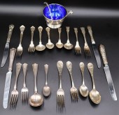 STERLING. ASSORTED GROUPING OF