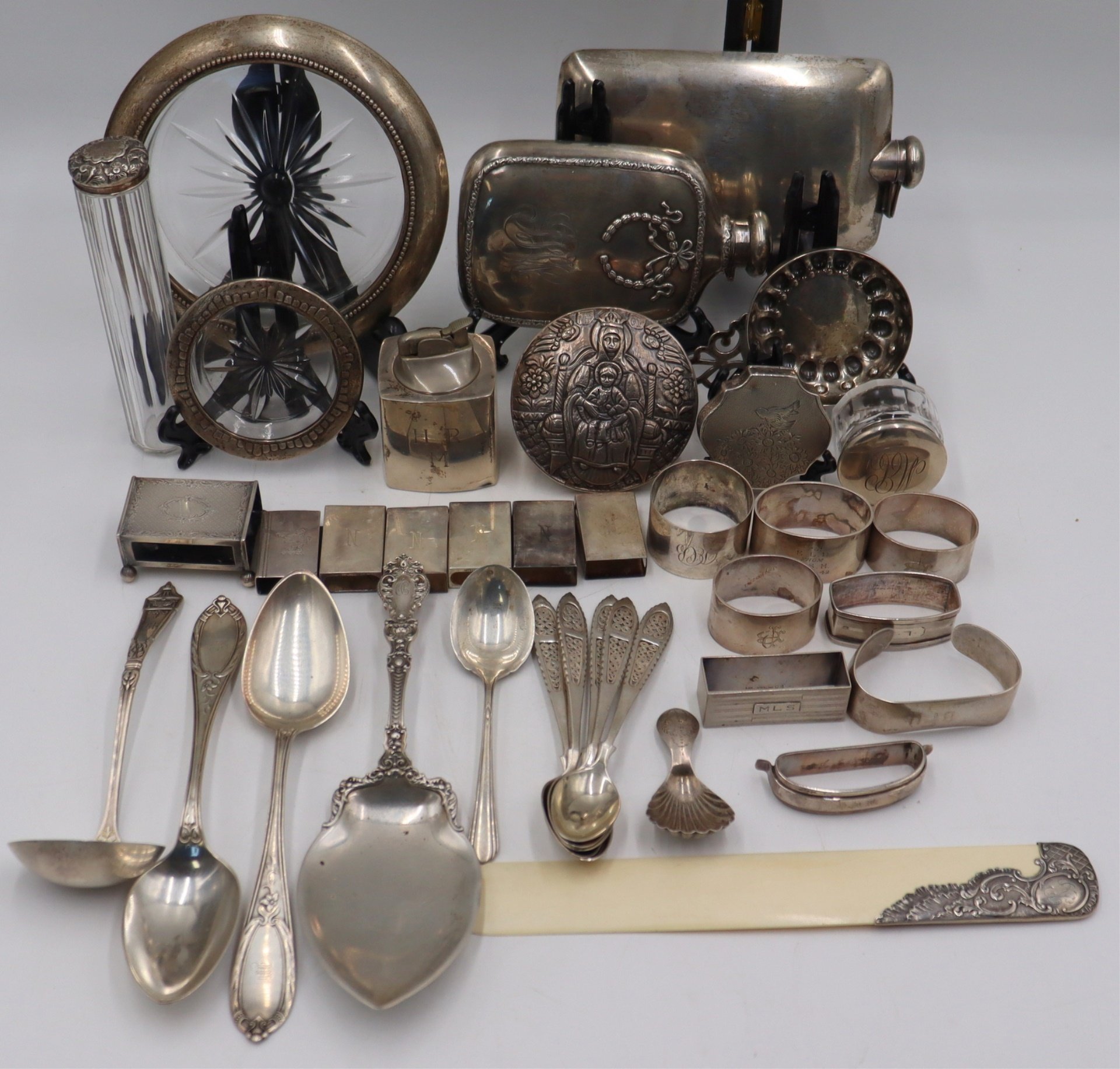 STERLING. ASSORTED GROUPING OF