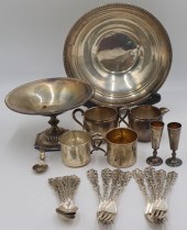 STERLING. ASSORTED GROUPING OF