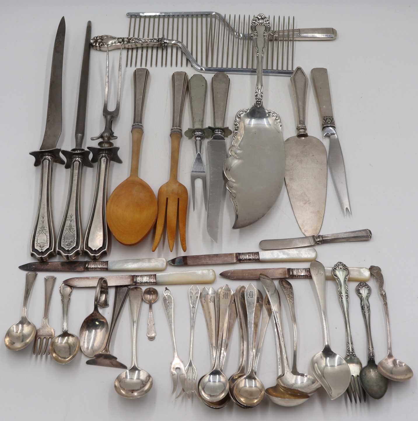 STERLING. ASSORTED GROUPING OF