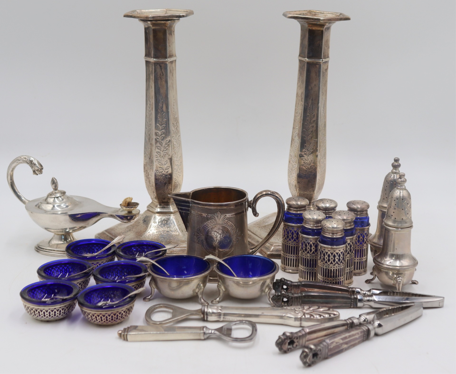 STERLING. ASSORTED GROUPING OF