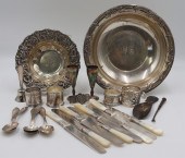 STERLING. ASSORTED GROUPING OF