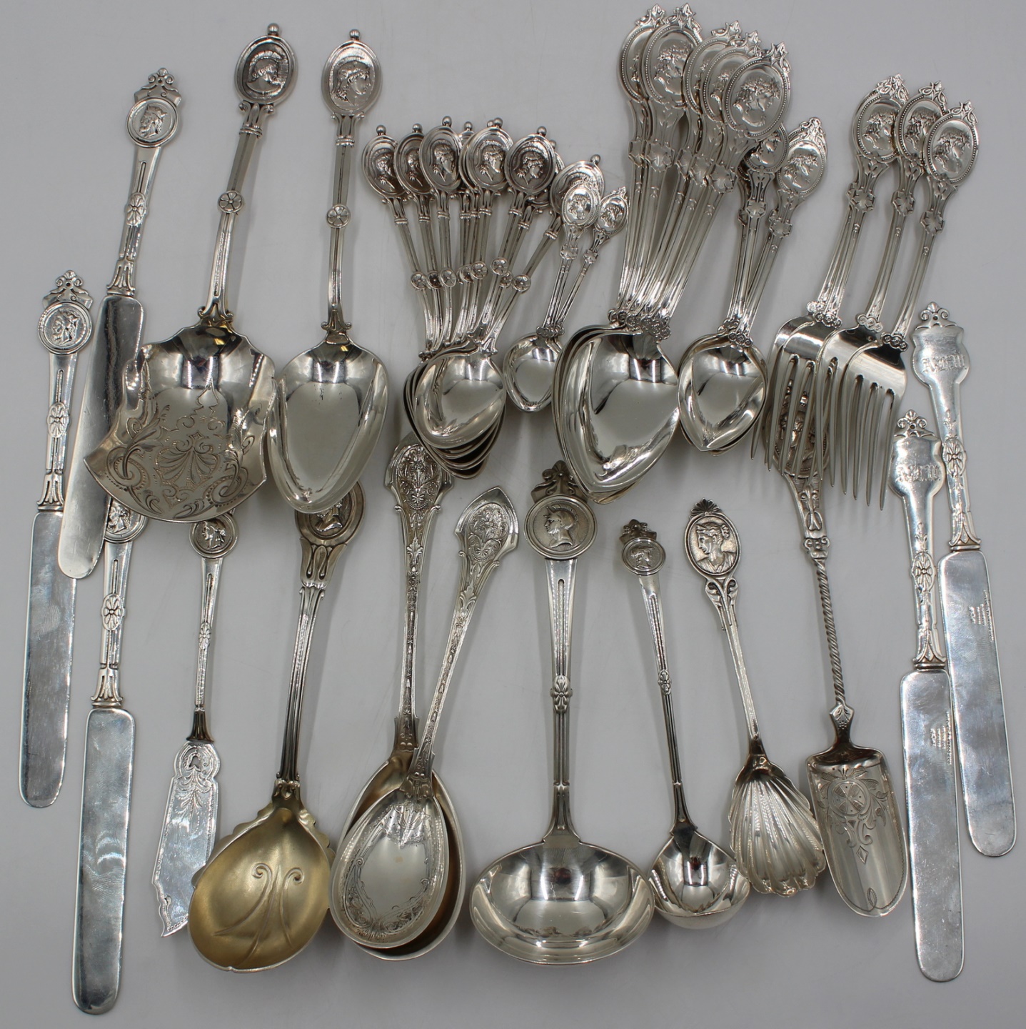 STERLING. ASSORTED GROUPING OF
