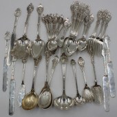 STERLING. ASSORTED GROUPING OF