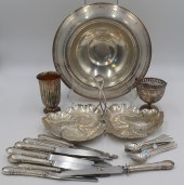 STERLING. ASSORTED GROUPING OF