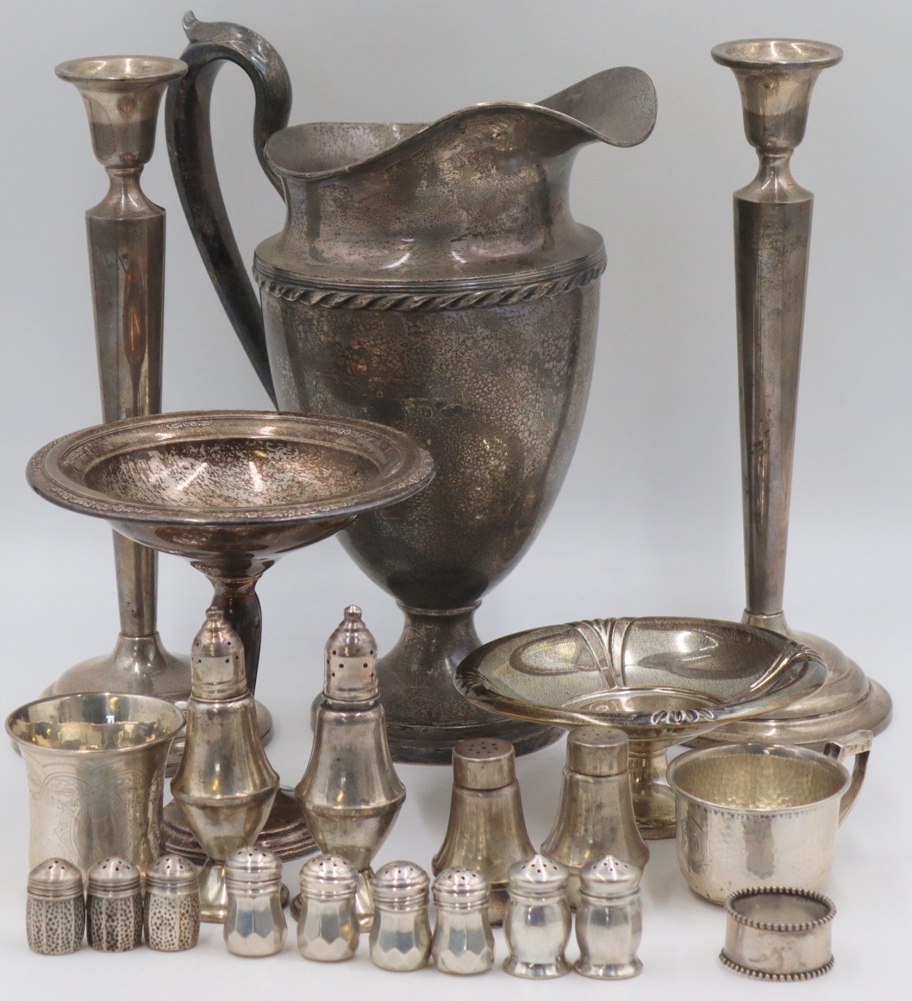 STERLING. ASSORTED GROUPING OF
