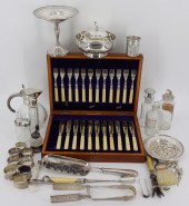 STERLING. ASSORTED GROUPING OF