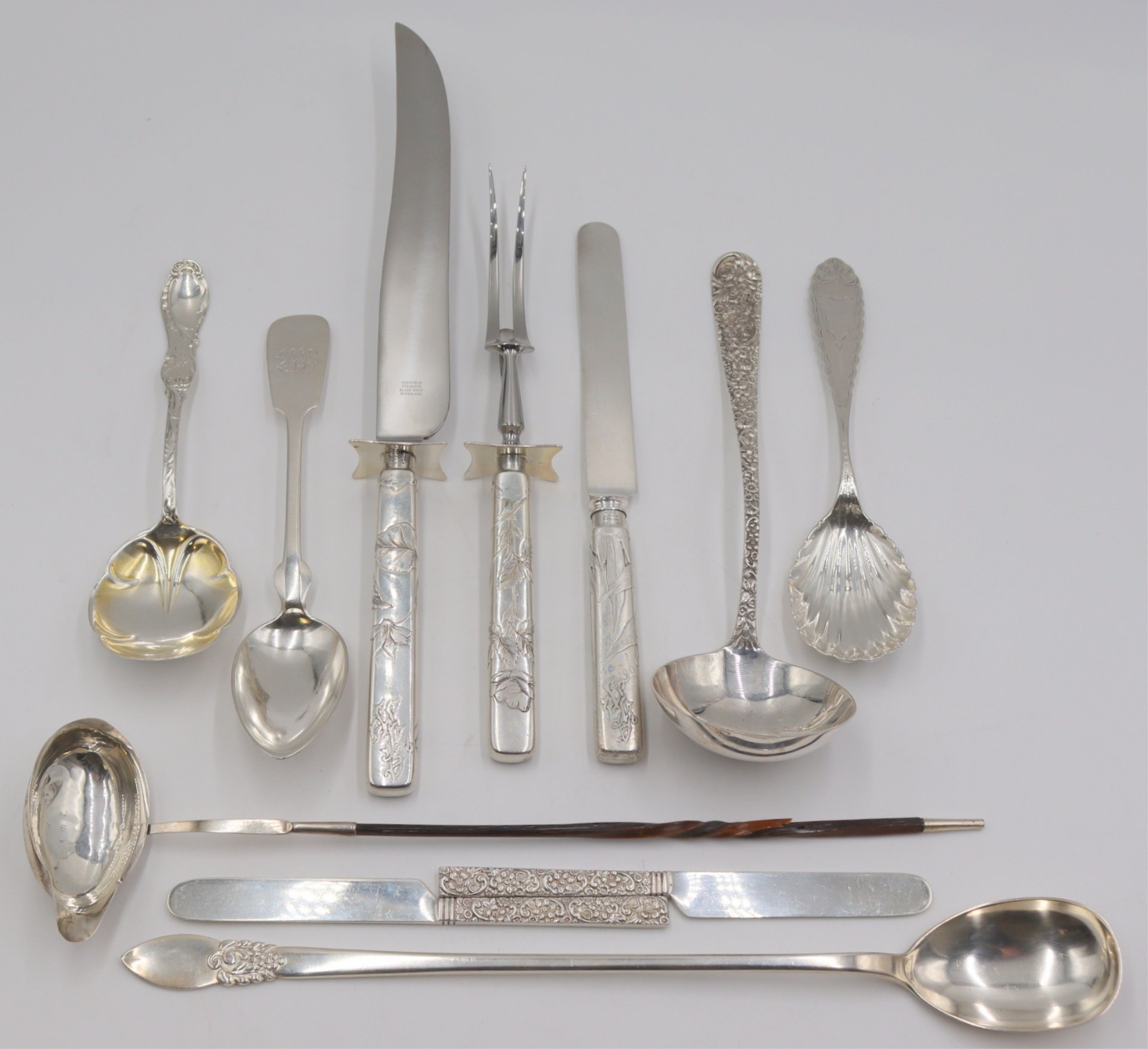 STERLING. ASSORTED GROUPING OF