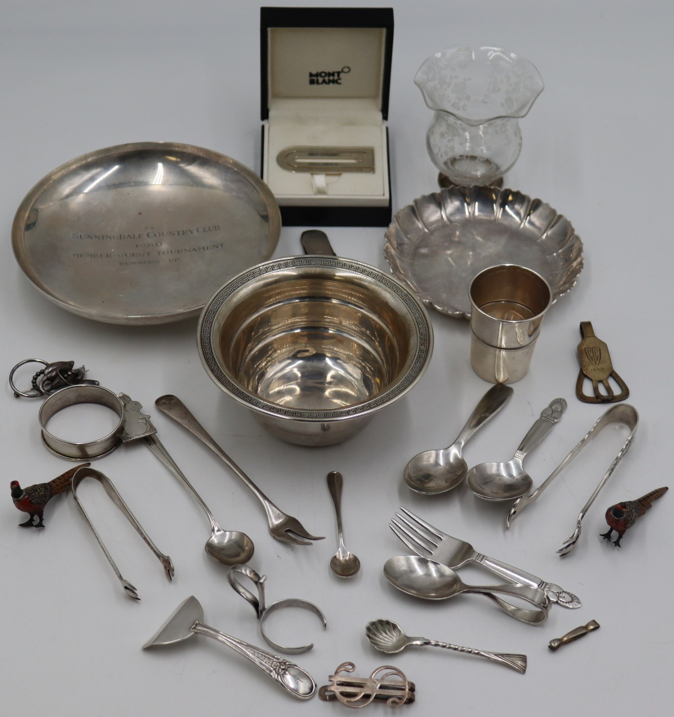 STERLING. ASSORTED GROUPING OF