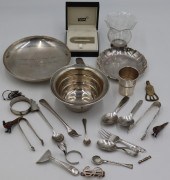 STERLING. ASSORTED GROUPING OF